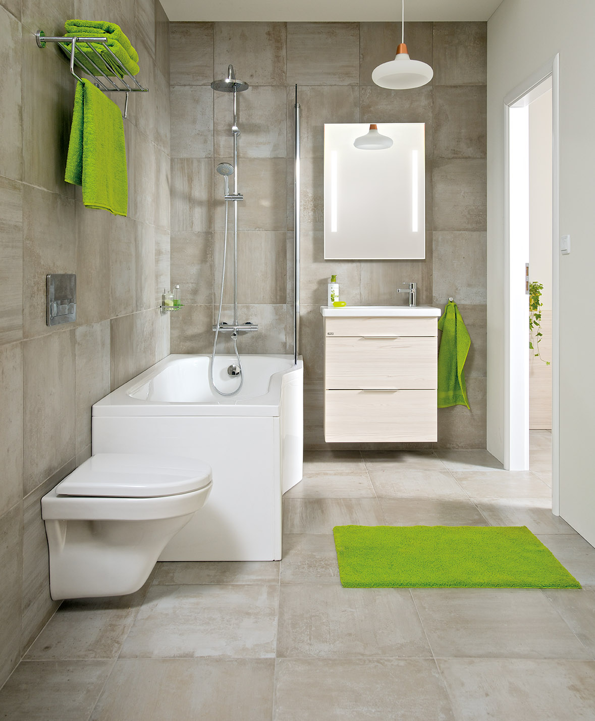 Nový koupelnový nábytek Tigo N značky Jika sází na uklidňující design